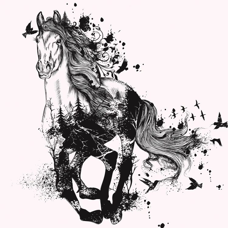 Horse Abstract Art