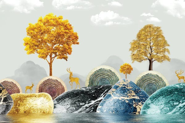 Rocks: Mystical Island II by Artsy Bessy