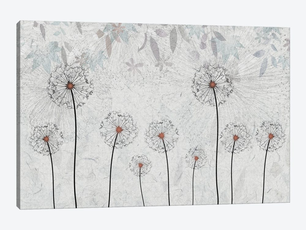 Dandelions by Artsy Bessy 1-piece Canvas Art Print