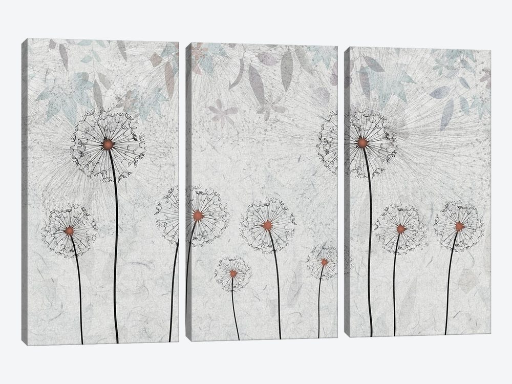 Dandelions by Artsy Bessy 3-piece Canvas Print