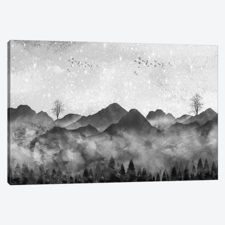 Misty Forest Canvas Print #ASY125} by Artsy Bessy Canvas Print