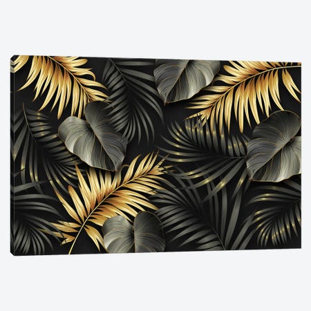 Elegant Tropical Canvas Print #ASY126} by Artsy Bessy Canvas Print