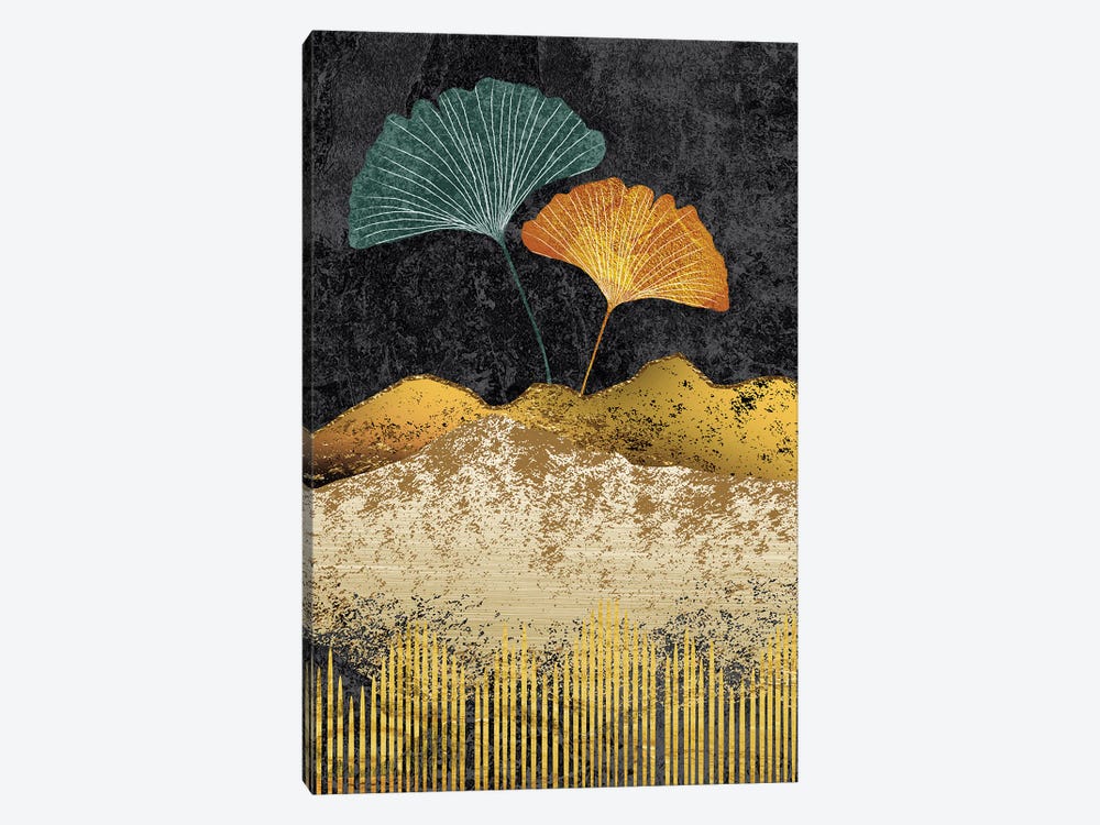 Gingko Leaves III by Artsy Bessy 1-piece Canvas Art Print