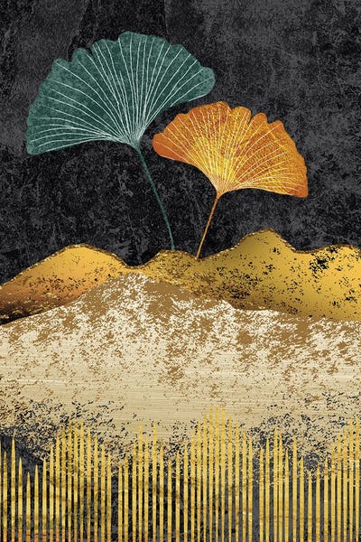 Ginkgo Trees: Gingko Leaves III by Artsy Bessy