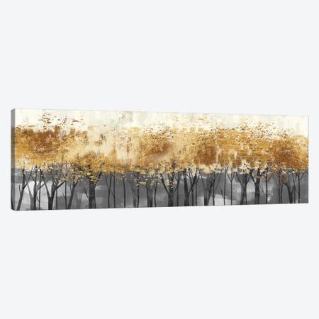 Forest Trees In Gold And Grey Canvas Print #ASY138} by Artsy Bessy Canvas Art Print