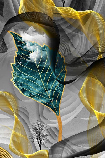 3D Art Leaf by Artsy Bessy art print