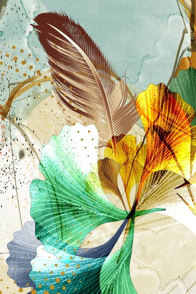 Feathers: 3D Leaves I by Artsy Bessy