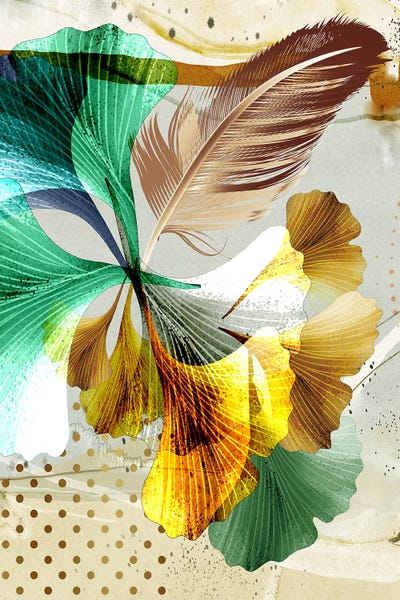 Feathers: 3D Leaves III by Artsy Bessy