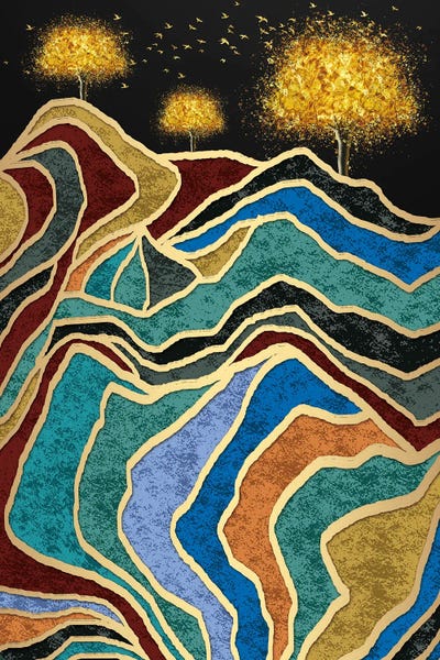 Valleys: Colorful Valleys by Artsy Bessy