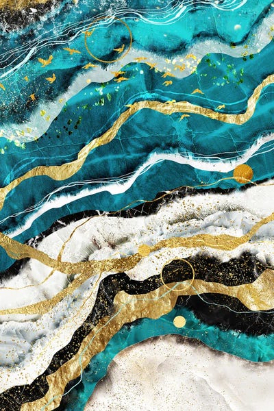 Geode Abstract II by Artsy Bessy art print