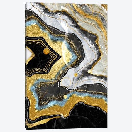 Geode Abstract Canvas Print #ASY154} by Artsy Bessy Canvas Wall Art