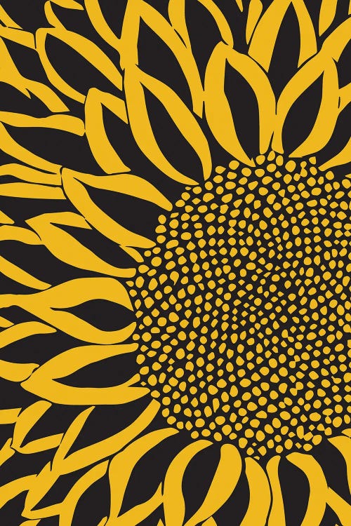 Sunflower Modern Art by Artsy Bessy wall art