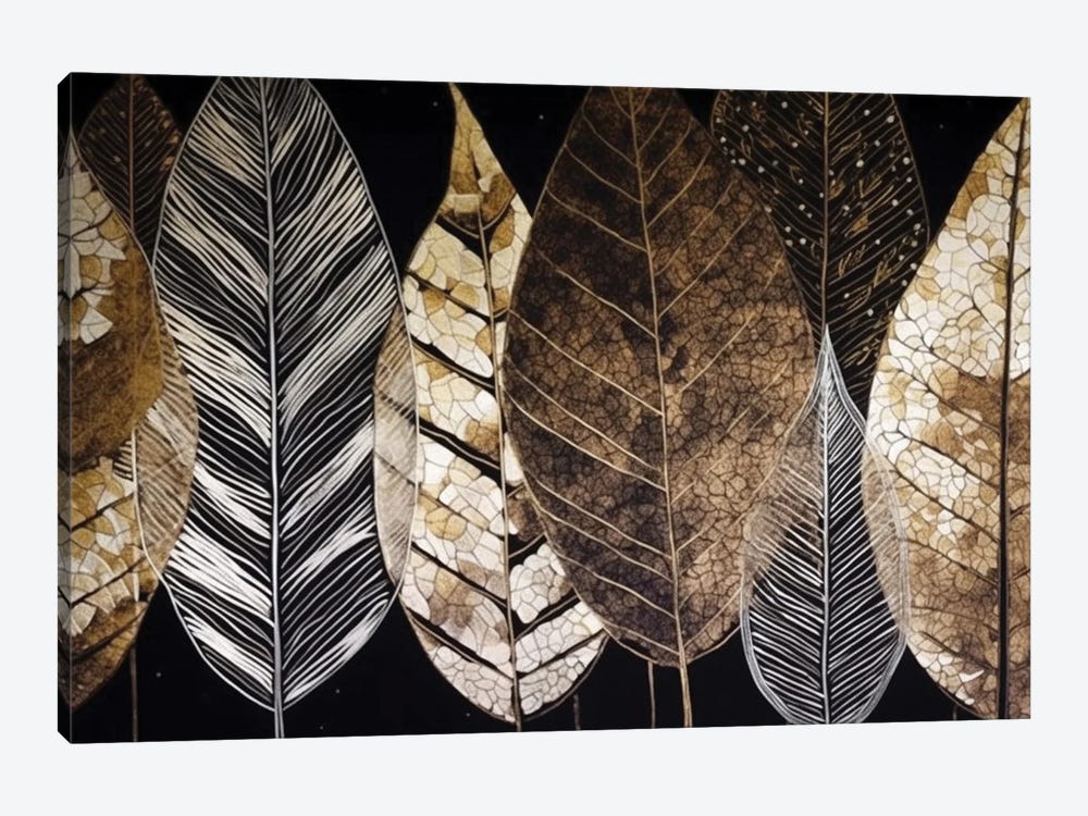 Leaves Modern Art by Artsy Bessy 1-piece Art Print