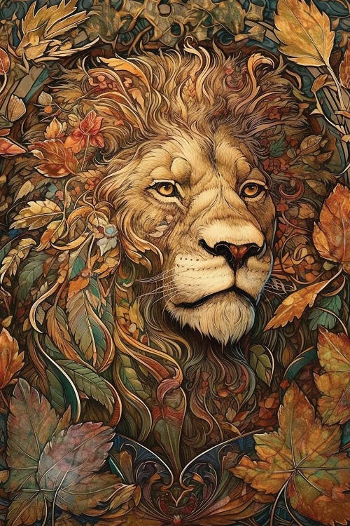 Autumn Lion Portrait