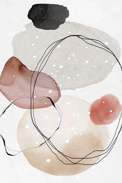 Minimalist Watercolor Abstract I by Artsy Bessy art print