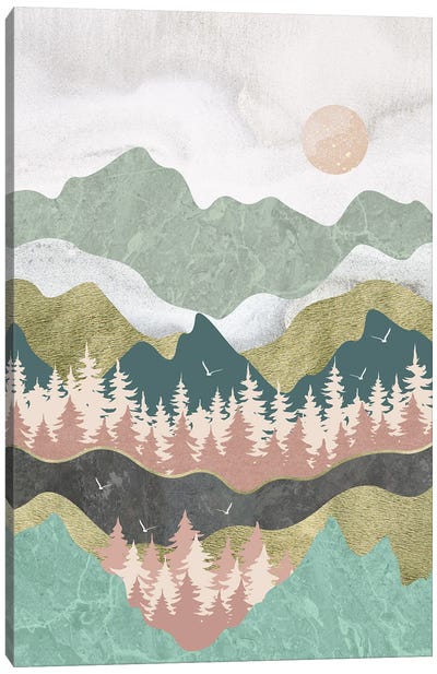 The Mountains Are Calling: Breathe Canvas Art Print - Artsy Bessy