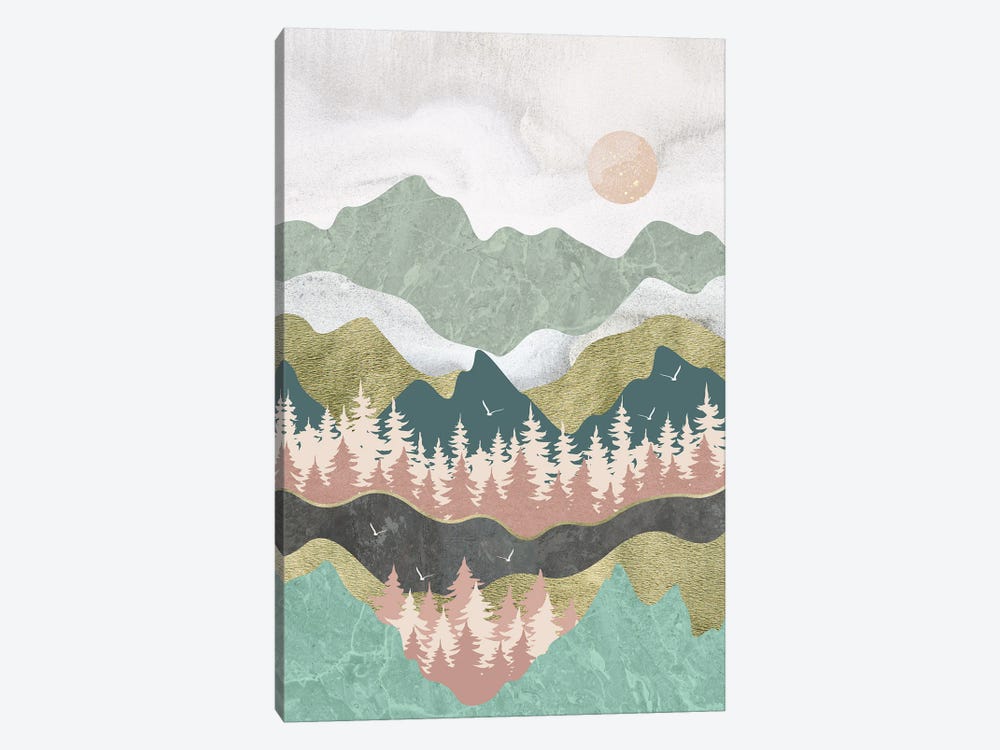 The Mountains Are Calling: Breathe by Artsy Bessy 1-piece Canvas Wall Art
