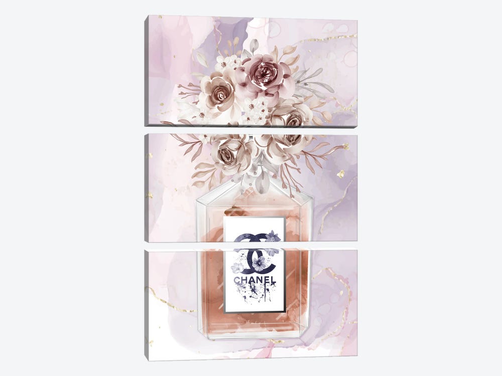 Sweet Escape: Chanel Perfume by Artsy Bessy 3-piece Art Print
