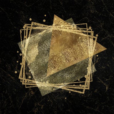 Glam Deco Geo Abstract by Artsy Bessy art print