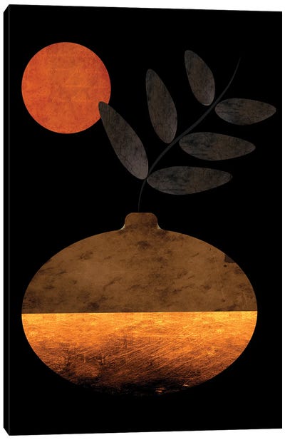 Earthen Jug And The Moonlight Canvas Art Print - Artsy Bessy