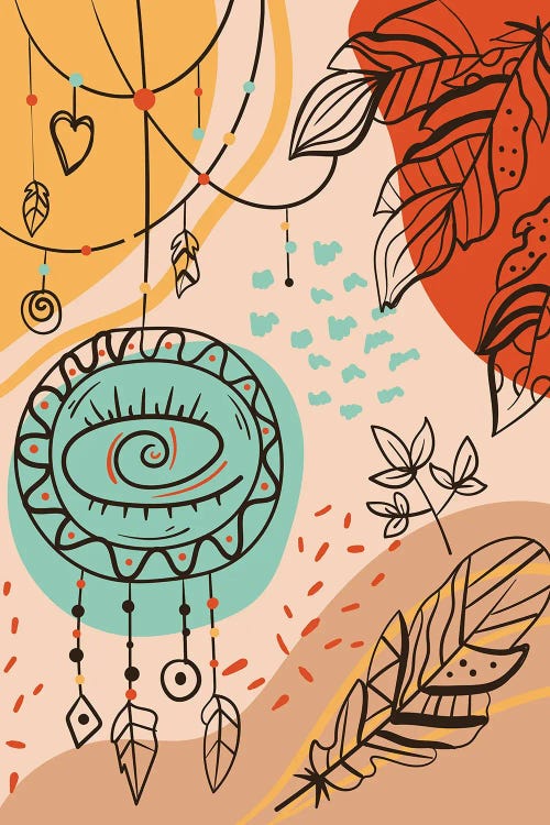 Boho Abstract IV by Artsy Bessy wall art