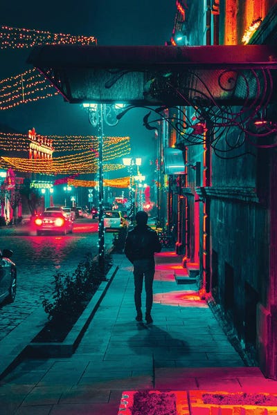 Neon: Streets Of Yerevan II by Artsy Bessy
