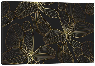 Golden Lily Canvas Art Print - Artsy Bessy
