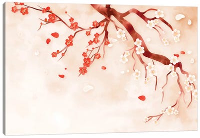 Plum Blossom Canvas Art Print
