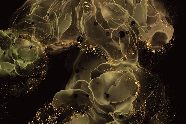 Alcohol Ink: Golden Alcohol Ink by Artsy Bessy