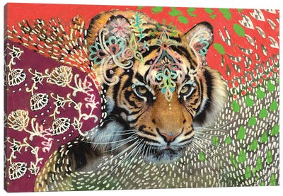 Inka Tiger Canvas Art Print - Amber Somerset