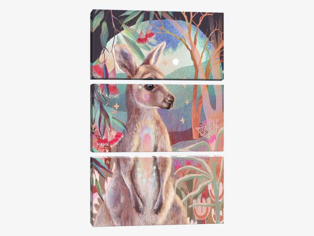 Kangaroo by Amber Somerset 3-piece Art Print