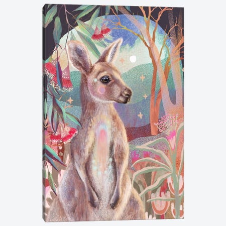 Kangaroo Canvas Print #ASZ11} by Amber Somerset Canvas Art Print