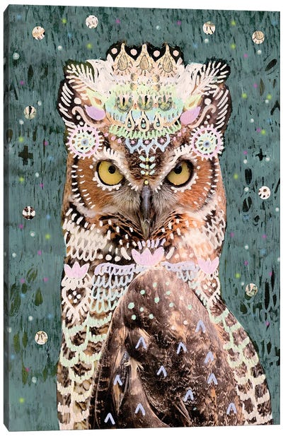 Lalita Owl Canvas Art Print - Amber Somerset