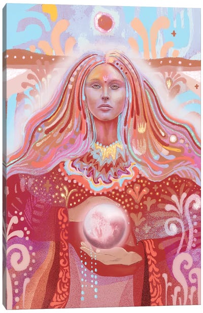 Luna Goddess Canvas Art Print - Astrology Art