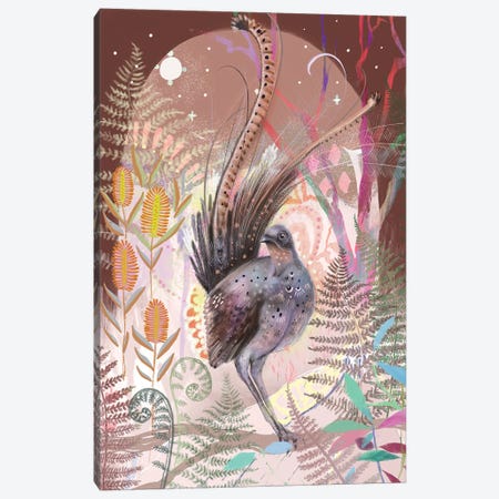 Lyrebirds Song Canvas Print #ASZ15} by Amber Somerset Canvas Wall Art