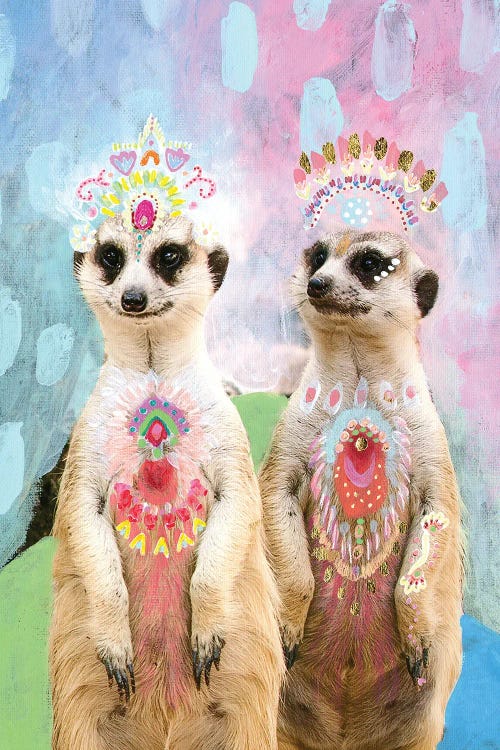Meerkat Couple by Amber Somerset wall art