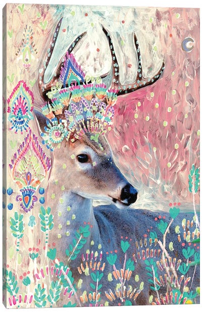 Narayan Deer Canvas Art Print - Amber Somerset