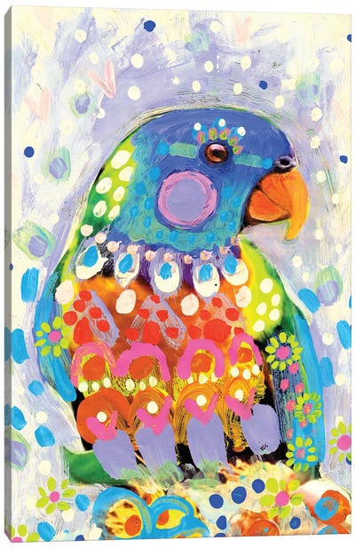 Opalina Parrot Canvas Art Print - Amber Somerset