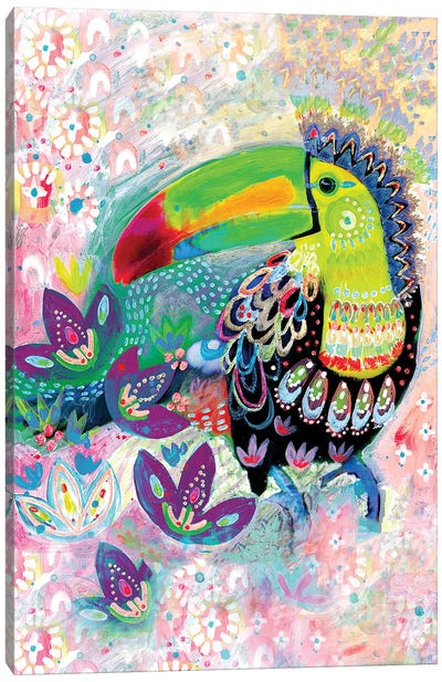 Talawa Toucan Canvas Art Print - Folksy Fauna