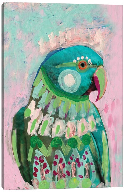 Bakula Parrot Canvas Art Print - Amber Somerset