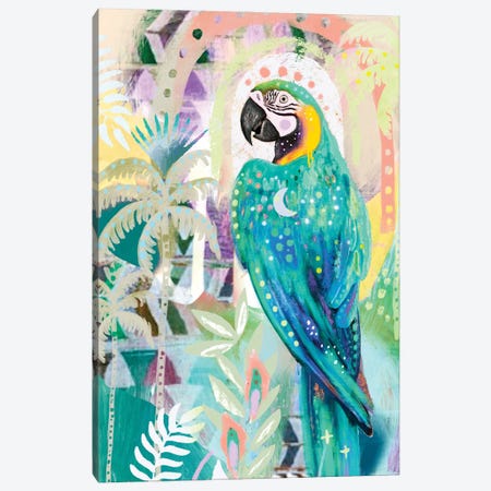 Tropical Macaw Canvas Print #ASZ31} by Amber Somerset Art Print