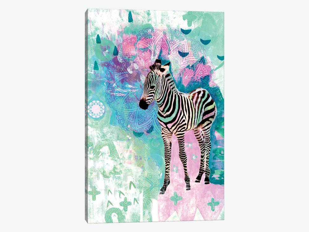Zira The Zebra by Amber Somerset 1-piece Canvas Art