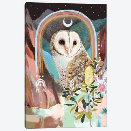 Australian Masked Owl Canvas Print #ASZ36} by Amber Somerset Canvas Art