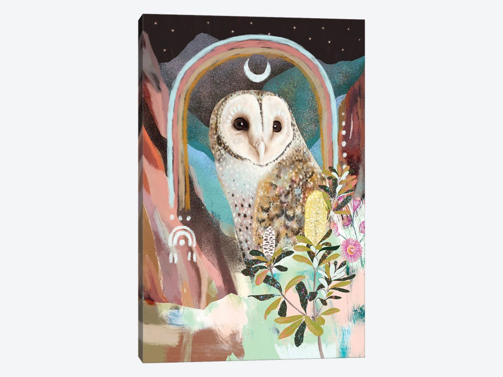 Australian Masked Owl by Amber Somerset 1-piece Canvas Artwork