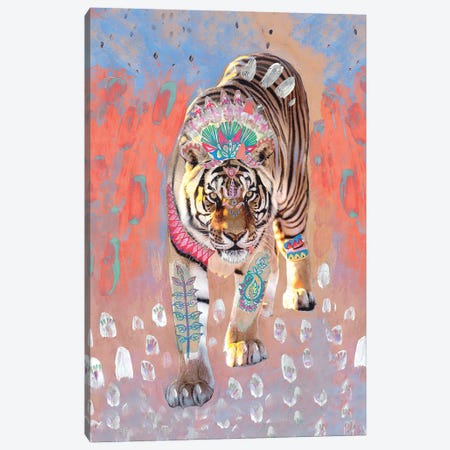 Dusk Indira Tiger Canvas Print #ASZ6} by Amber Somerset Canvas Print