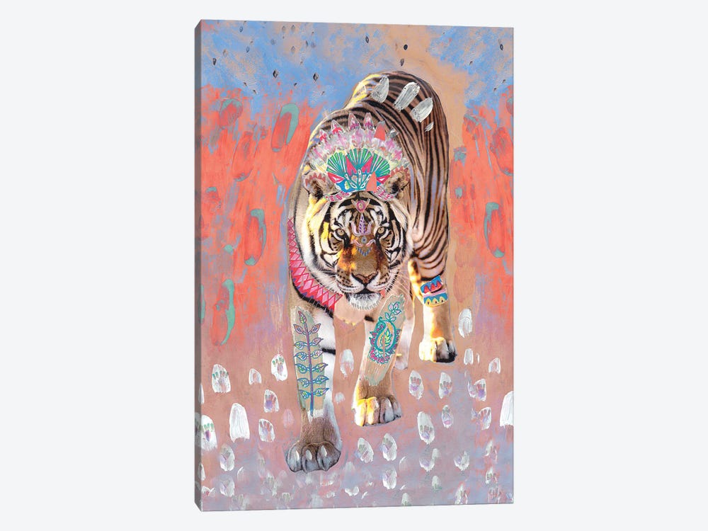 Dusk Indira Tiger by Amber Somerset 1-piece Canvas Wall Art