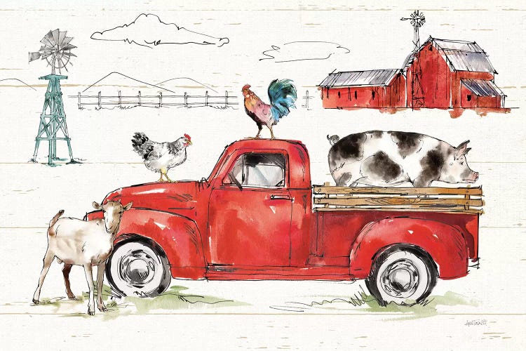 Down on the Farm II No Words by Anne Tavoletti wall art