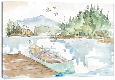 Lakehouse I Canvas Art Print - Cabin & Lodge Décor