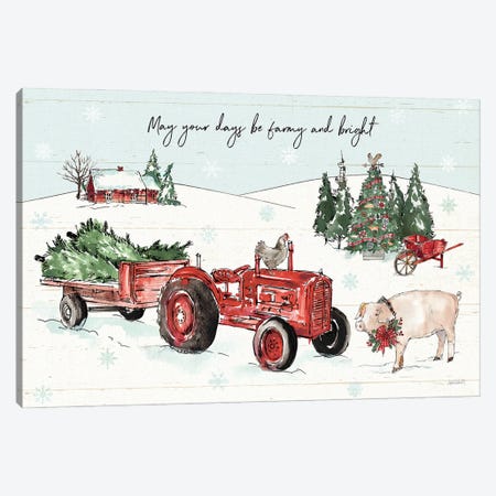 Holiday on the Farm I - Farmy and Bright Canvas Print #ATA11} by Anne Tavoletti Art Print