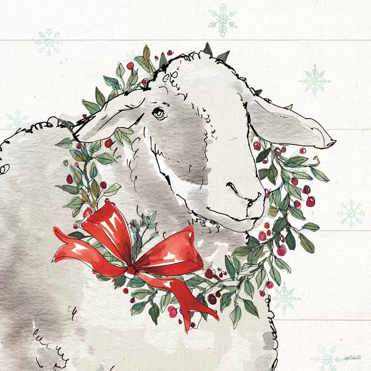 Modern Farmhouse XIII Christmas by Anne Tavoletti wall art